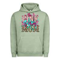 Pigment Oil Green The pink is for my Mom Cancer Awareness Urban Hoodie - HowdyJamesFarm