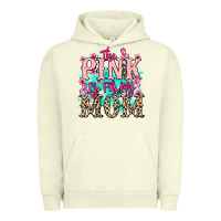 Pigment Pistachio The pink is for my Mom Cancer Awareness Urban Hoodie - HowdyJamesFarm