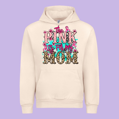 The Pink Is For My Mom Cancer Awareness Urban Hoodie Designed By Howdyjamesfarm