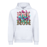 White The pink is for my Mom Cancer Awareness Urban Hoodie - HowdyJamesFarm
