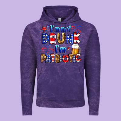 I'm Not Drunk I'm Patriotic Vintage Hoodie Designed By Neo Western