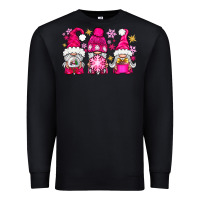 Black Pink Christmas winter gnomes Premium Sweatshirt - NancyCooperArtShop