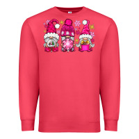 Cardinal Pink Christmas winter gnomes Premium Sweatshirt - NancyCooperArtShop