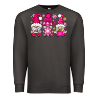 Smoke Pink Christmas winter gnomes Premium Sweatshirt - NancyCooperArtShop