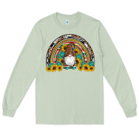 Matcha western gnome gemstones sunflowers rainbow Long Sleeve Tee - Artiststas