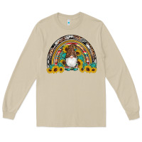 Mushroom western gnome gemstones sunflowers rainbow Long Sleeve Tee - Artiststas