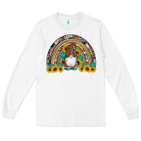White western gnome gemstones sunflowers rainbow Long Sleeve Tee - Artiststas