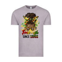 Vintage Zinc free ish since 1865 afro messy bun Vintage Tee - HRA Design Shop