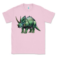 Bubblegum Pink dinosaur triceratops Classic Tee - Artiststas