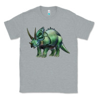 Heather Grey dinosaur triceratops Classic Tee - Artiststas