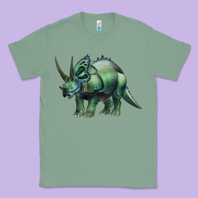 Dinosaur Triceratops Classic Tee Designed By Artiststas
