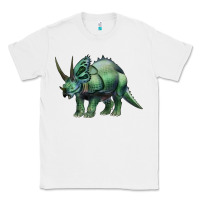 White dinosaur triceratops Classic Tee - Artiststas