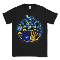 Black World Down Syndrome Day Classic Tee - CowhideDigitalArt