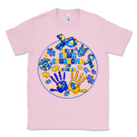 Bubblegum Pink World Down Syndrome Day Classic Tee - CowhideDigitalArt