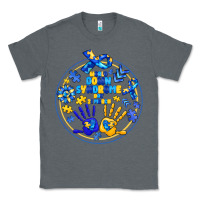 Charcoal Heather World Down Syndrome Day Classic Tee - CowhideDigitalArt