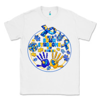 White World Down Syndrome Day Classic Tee - CowhideDigitalArt