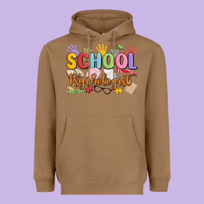 School Psychologist Heavyweight Hoodie Designed By Maliassmallbusiness