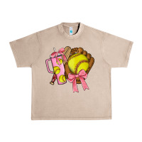 French Oak softball coquette bow Urban Heavy Tee - JahusDesignShop