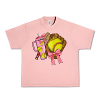 Salmon softball coquette bow Urban Heavy Tee - JahusDesignShop
