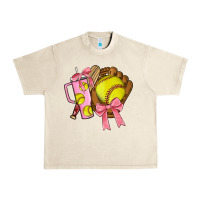 Sandshell softball coquette bow Urban Heavy Tee - JahusDesignShop