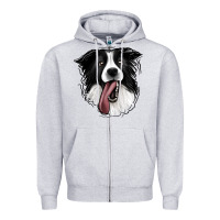 Border Collie Zipper Hoodie | Teevron