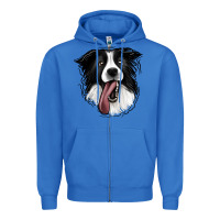 True Royal Border Collie Zipper Hoodie - Jasminsmagicworld