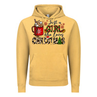 Vintage Mustard just a girl who loves christmas Vintage Hoodie - CowhideDigitalArt