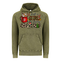 Vintage Olive just a girl who loves christmas Vintage Hoodie - CowhideDigitalArt