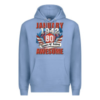Colony Blue january 1942 80 years of being awesome Premium Hoodie - Jasminsmagicworld