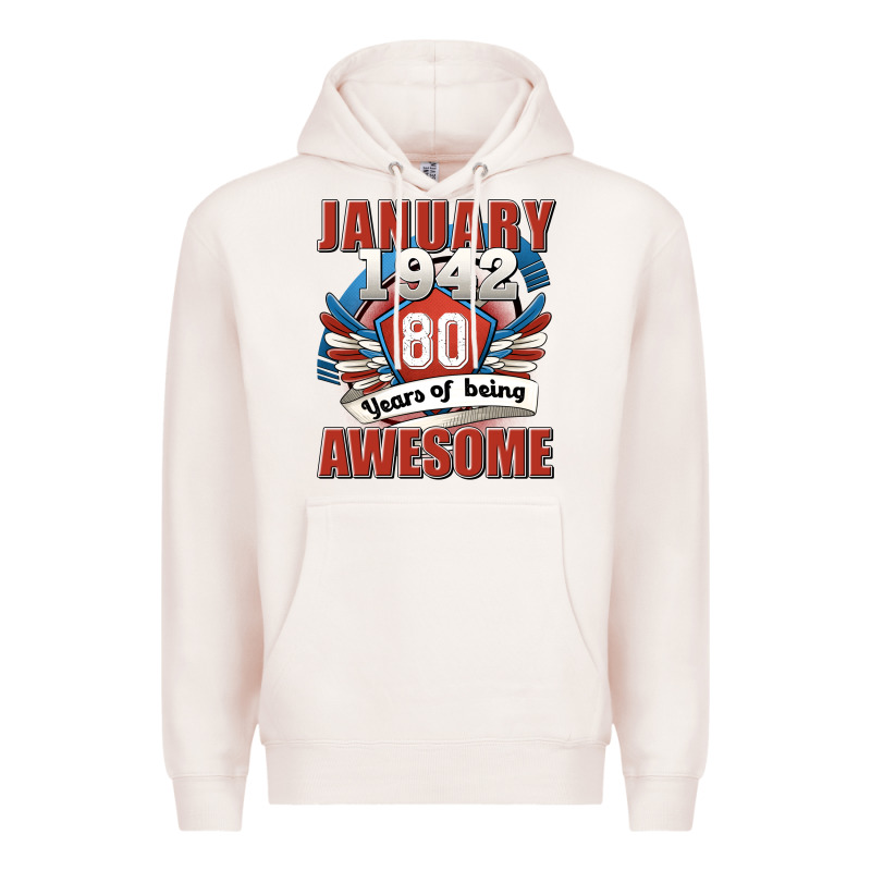 January 1942 80 Years Of Being Awesome Premium Hoodie by Jasminsmagicworld | Teevron