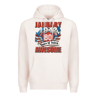 Pale Pink january 1942 80 years of being awesome Premium Hoodie - Jasminsmagicworld