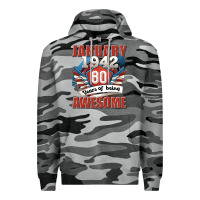 Slate Camo january 1942 80 years of being awesome Premium Hoodie - Jasminsmagicworld