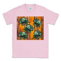 Bubblegum Pink dinosaur triceratops Classic Tee - Artiststas