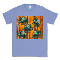 Colony Blue dinosaur triceratops Classic Tee - Artiststas