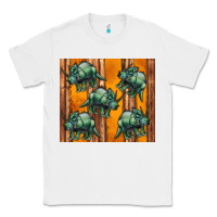 White dinosaur triceratops Classic Tee - Artiststas