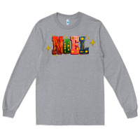 Heather Grey noel Long Sleeve Tee - AdoDesignShop