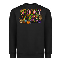 Black spooky vibes Heavyweight Sweatshirt - RacoonDesign