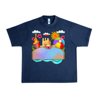 Navy custom name summer beach toys Urban Heavy Tee - JahusDesignShop