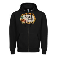 Black simply blessed Zipper Hoodie - Jasminsmagicworld