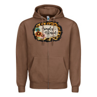 Chestnut simply blessed Zipper Hoodie - Jasminsmagicworld