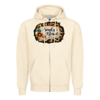 Sandshell simply blessed Zipper Hoodie - Jasminsmagicworld