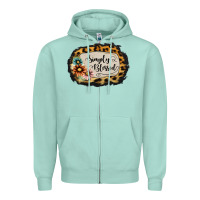 Seafoam simply blessed Zipper Hoodie - Jasminsmagicworld