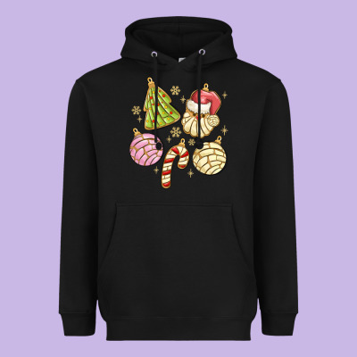 Christmas Conchas Heavyweight Hoodie Designed By Maliassmallbusiness