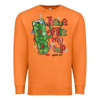 Carrot jesus fills my cup psalm 25 5 Premium Sweatshirt - MaliasSmallBusiness