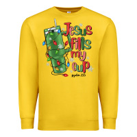 Lemon jesus fills my cup psalm 25 5 Premium Sweatshirt - MaliasSmallBusiness