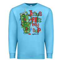 Jesus Fills My Cup Psalm 25 5 Premium Sweatshirt | Teevron