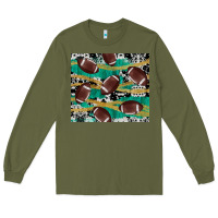 Army Green western football Long Sleeve Tee - AdoDesignShop