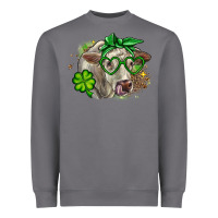 Storm Charolais St. Patrick's Day Heavyweight Sweatshirt - OliviaCreatesArt