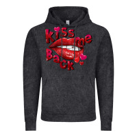 Vintage Black kiss me back Vintage Hoodie - FaDigitalArtStudio