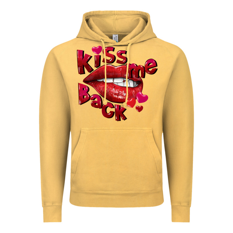 Kiss Me Back Vintage Hoodie by FaDigitalArtStudio | Teevron